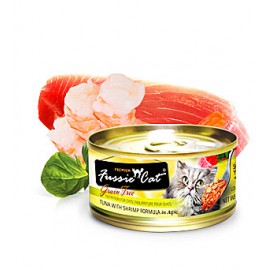 FUSSIE CAT純天然貓罐頭(吞拿魚+蝦肉)80G FUSSIE CAT純天然貓罐頭(吞拿魚+蝦肉)80G